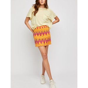 NWT Free People Heat Of The Moment Crochet Skirt